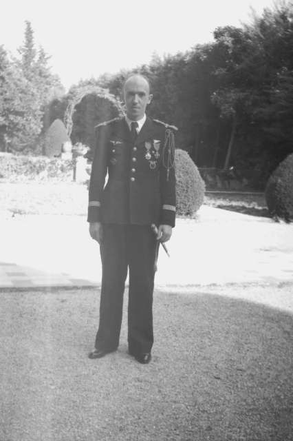 Le capitaine Accart en convalescence à Nice en 1940.